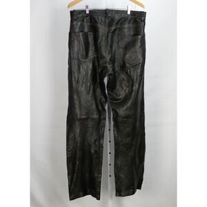 Jonathan A Logan Men's Custom Black Leather Pants Sz 34